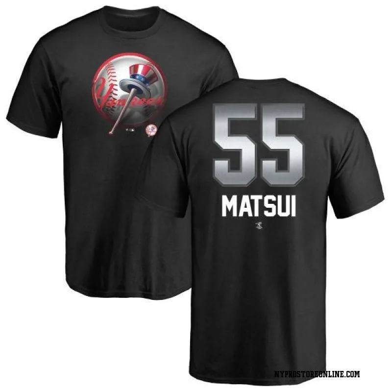 Hideki Matsui New York Yankees Men's Backer T-Shirt - Ash